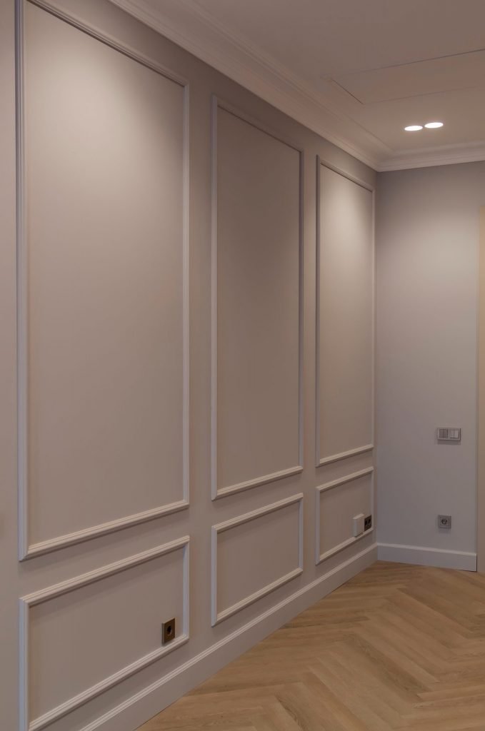 boiserie legno moderna corridoio