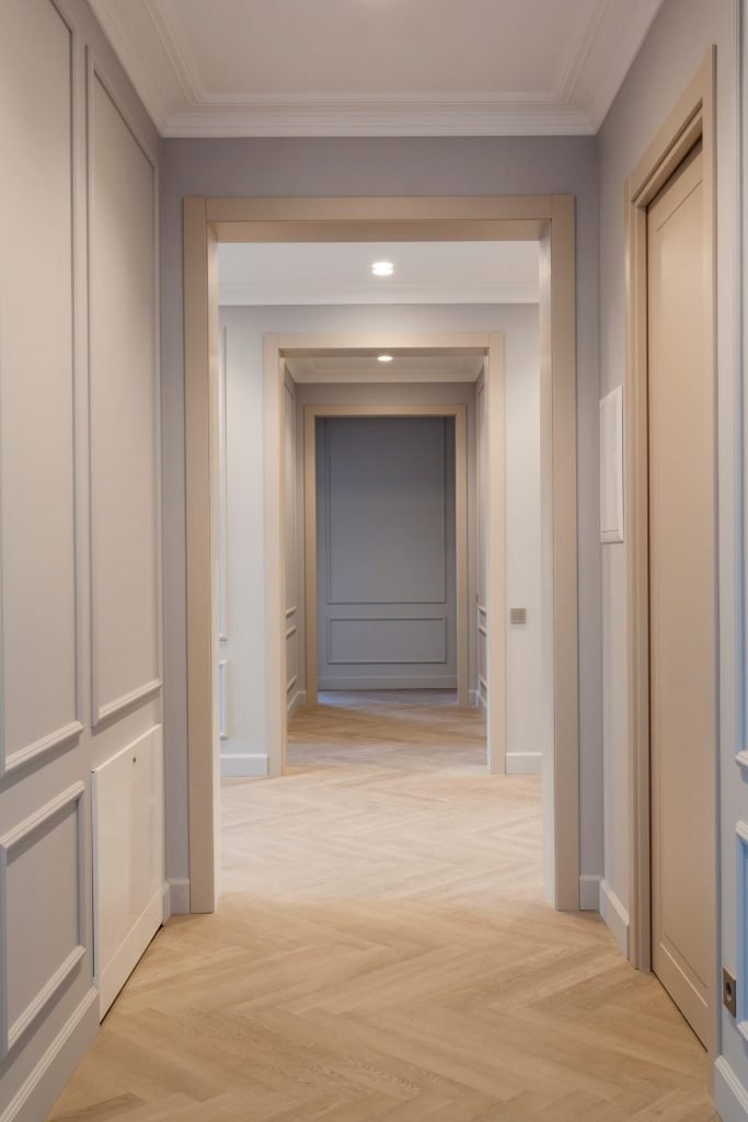 boiserie legno moderne corridoio